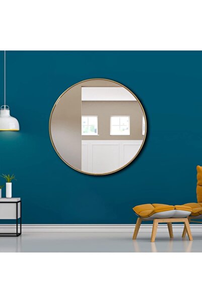 Generic Round shaped Wall Mirror 100cm x 100cm With Aluminum Frame, Modern Ro...