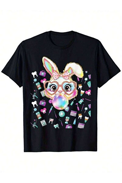 25W Teeth Dental Happy Easter Day T-Shirt, Suitable For Men And Women Outdoor...