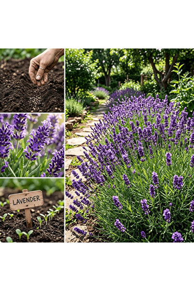 Bloom & Sow Seed بذور اللافندر - عشبة عطرية متعددة الأزهار لتزيين ممرات الحدا...