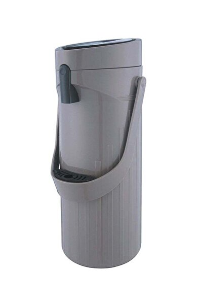 Gazella Plastic Comfort Press Tea & Coffee Flask 1.9 Liter Grey
