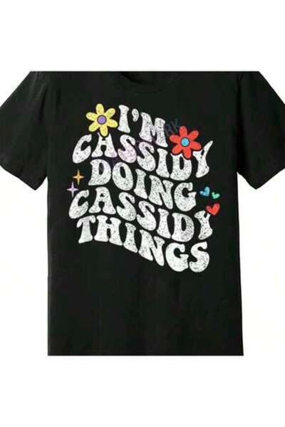 KYMC07 Groovy Im Doing Cassidy Things Mothers Day 569223 Funny Men's Short Sl...