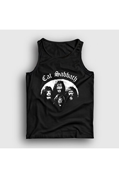 Presmono Unisex crni poster metalni Black Sabbath majica bez rukava 618722tt