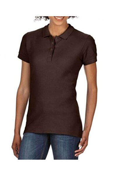 GILDAN TRICOU dama POLO Softstyle® maro ciocolata