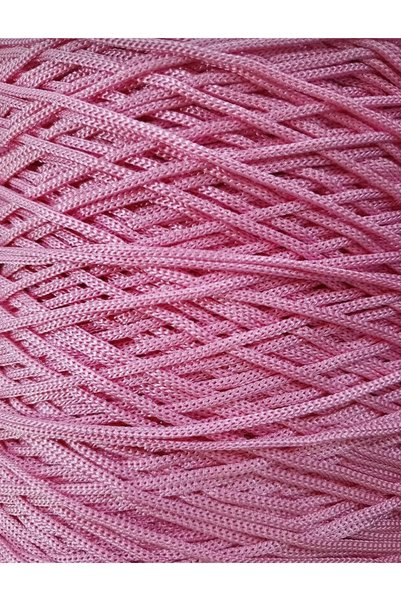 UMRA collection 1St Quality Macrame Polyester 3mm Supla-Bag-Accessory Yarn (250Gr) Color-Pink