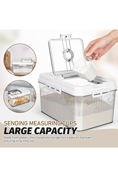 U-HOOME U HOOME Rice Storage Containers, Large Food Container Rice Dispenser,...