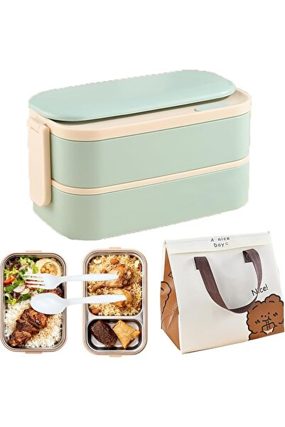 GENERAL 304 Stainless Steel Microwave Lunch Box for Adults with Bag,Insulated...