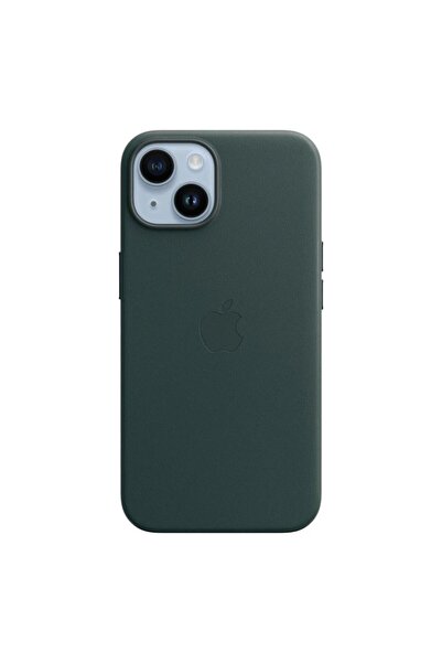 Apple Γνήσια Θήκη MPP53FE/A Leather Magsafe Cover for iPhone 14 Forest Green