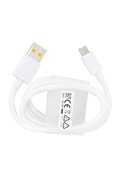 realme Καλώδιο USB Type C DL129 VOOC Fast Charge 65W Λευκό 1m (Bulk)