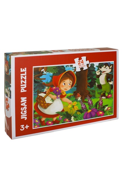 OEM Puzzle de 24 de piese cu Scufița Roșie pentru copii 3+