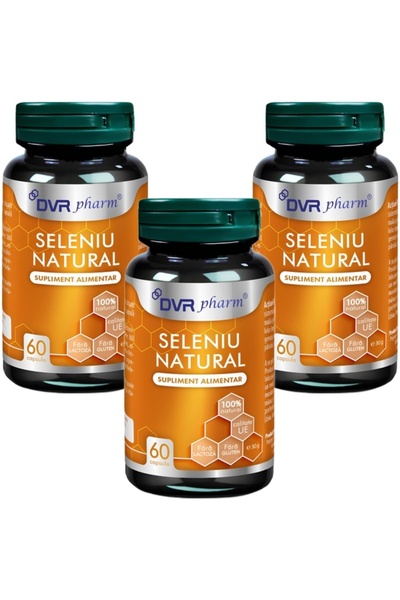 DVR Pharm Pachet Seleniu organic 200mcg, mineral esential bioasimilabil, extr...