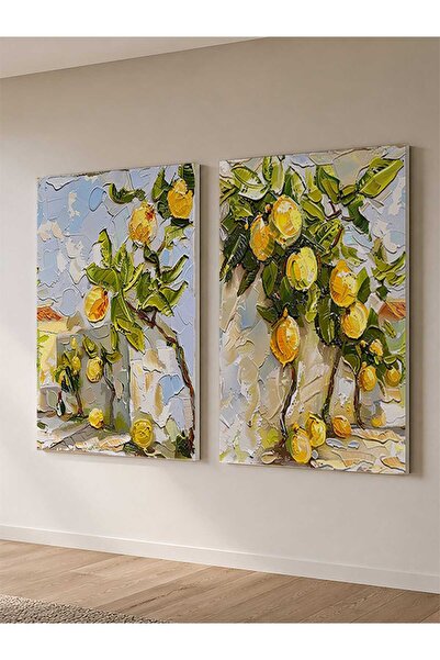 ocean velas Kanvas Tablo Limon Ağaçlarının Neşeli Dansı ,Kanvas Tablo TKTVO-002-0096-16101