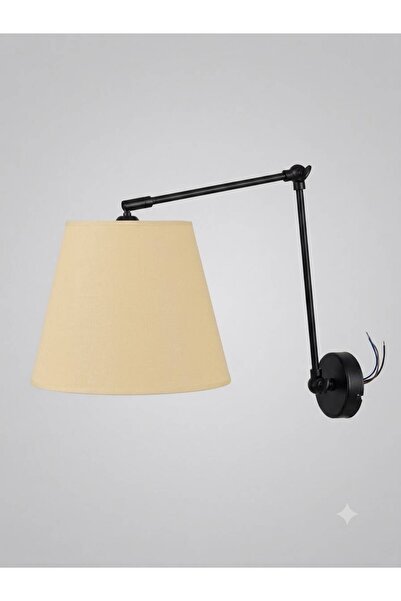 AKDENİZ AYDINLATMA ELEKTRİK MALZEMELERİ Black Articulated Movable Wall Sconce...