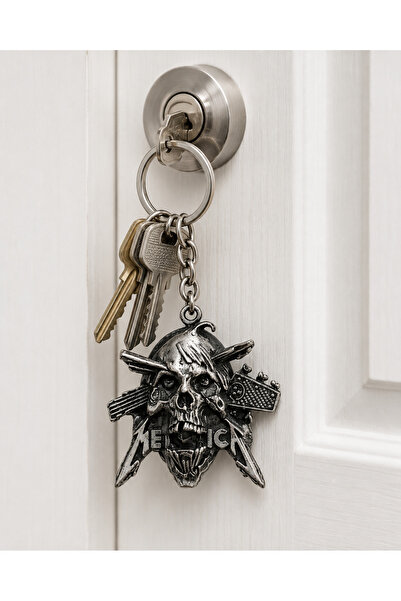 HER ŞEY NOTA www.herseynota.com Breloc metalic cu design craniu Metallica – A...