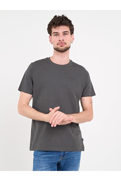 Lee Cooper - Tricou barbat de culoare uniforma cu detalii logo