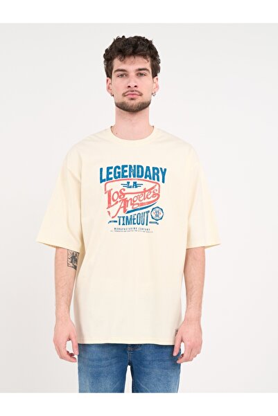 Timeout - Tricou barbat cu maneca scurta si imprimeu grafic
