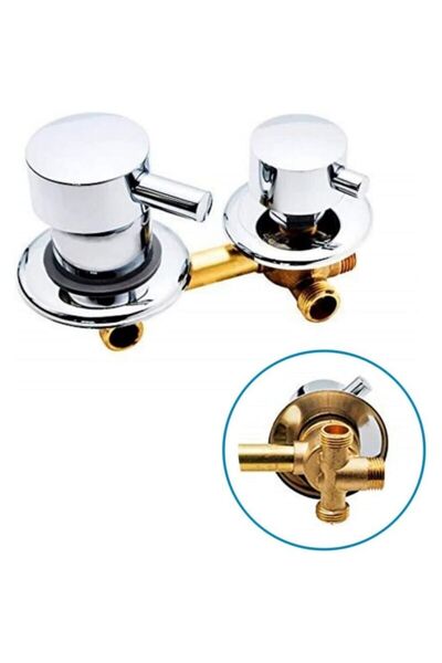 STARSTAR Wall-mounted brass shower faucet with spout, hot and cold water mixi...