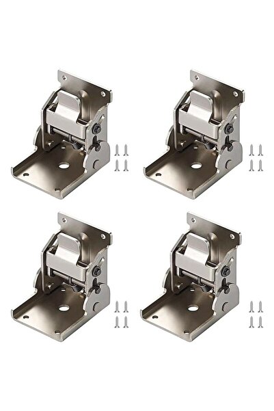 STARSTAR Folding table legs 90° hinges - 4 self-locking hinges with screws, s...