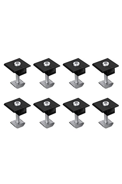 STARSTAR 8-pack solar panel mounters, 40mm center clamp, black, standard type...