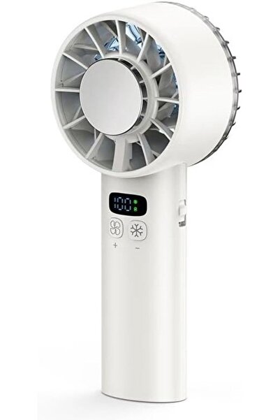 Morvena Picks Ventilator de mână Turbo cu baterie de 5200mAh, pentru călători...