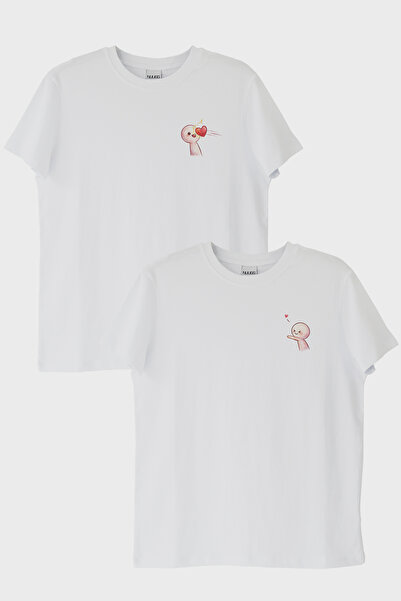 lofux My Heart Is on the Way White T-Shirt