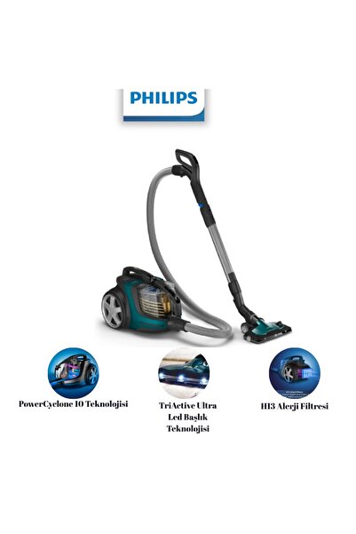 Philips Marathon Ultimate Toz Torbasız Elektrikli Süpürge, 899 W, PowerCyclon...