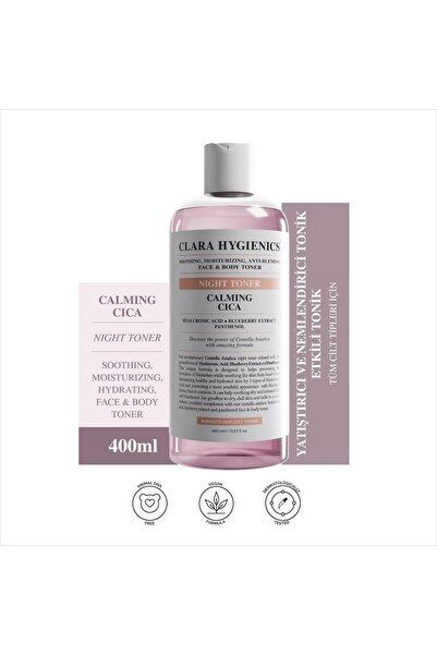 Clara Hygienics Calming Cica Leke Karşıtı Yatıştırıcı Tonik 400 ml