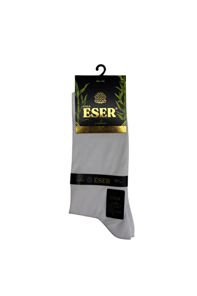 Eser Çorap 6 Pairs Men's Bamboo Summer Premium Socks White