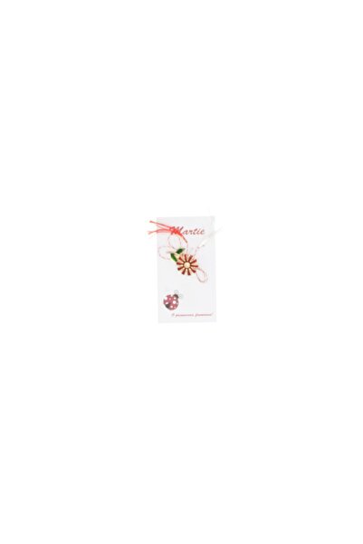 ButicCochet Broșă Martisor, Buticcochet, metal, design floral, multicoloră - ...