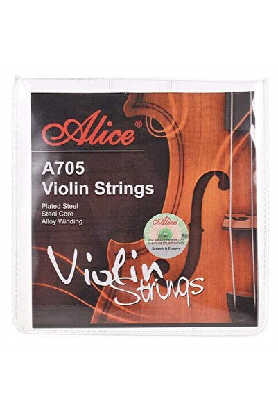 Alice A-705 Set žica za violinu, normalna, hromirana, Tansion A705