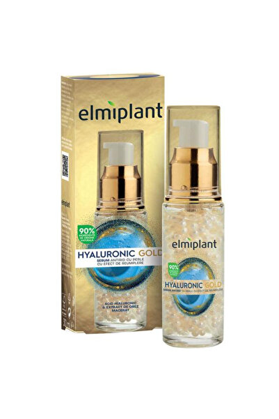 ELMIPLANT Serum Antirid cu Perle cu Efect de Reumplere - Hyaluronic Gold, 30 ml