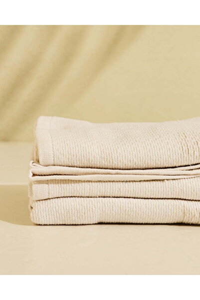 REDTAG Beige Hand Towel Set (3 Piece)
