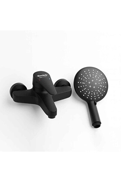 Generic Black Shower Mixer with Speaker - Italian San-Italy