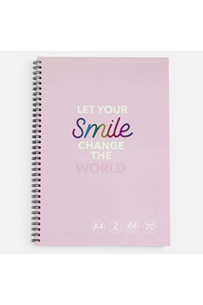 OEM Caiet spiralat A4 cu 2 subiecte  "Smile " 64 de pagini