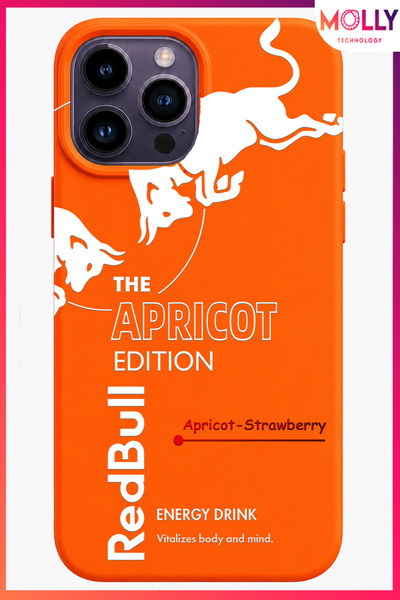 Molly iPhone 14 PRO MAX İçin Turuncu The Apricot Edition Desenli İçi Kadife S...
