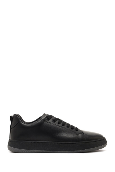 Derimod Men's Black Lace-Up Thick Soled Leather Sneaker Wm790007Dv