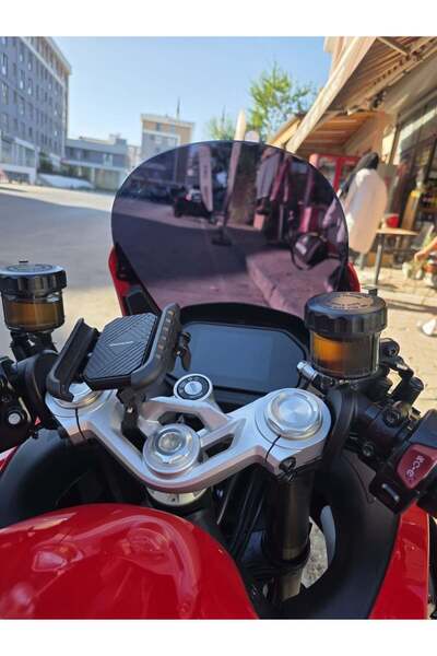 MOTOCAM QJ SRK 125 R Ön Cam 2023-2026 Model 42cm Siyah Renkli 4mm