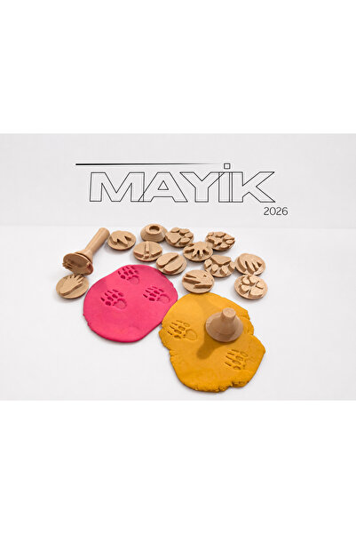 MAYİK2026 Dinazor İz Bırakan Oyun Hamuru Damga Seti Eğitici Çocuk Oyuncağı Bü...