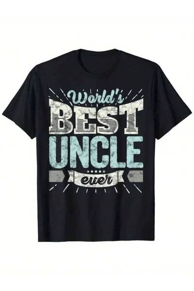 29CUN T-Shirt Best Uncle In The World - Made Of 100%, Soft Round Neck Tee Men...