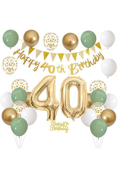 Generic Brand 40th Birthday Party Balloon Set