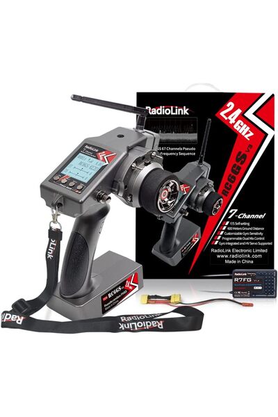 Radiolink Set de radiocomandă cu 7 canale și receptor R7FG cu giroscop, telec...