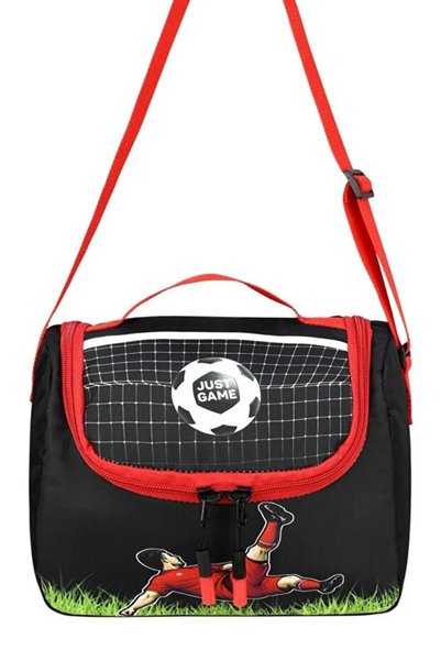 ATHLETIC Football Patterned Triple Children's Primary School School Bag Set (Bag Thermal Lunch Bag Pen Holder Small Wallet Accessory)