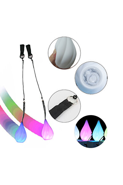 Choice1 1pc drop LED Colorful Luminous Ball Swing Flash Ball Dance Fitness Ex...