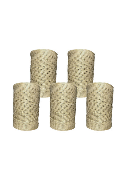 hobimon 950-1000 Gr Imported Wrapped Paper Thread 5 Pieces Softened Color Cod...