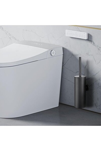 STARSTAR Toilet Brush with Holder - Toilet Brush Holder - Wall-Mounted Toilet...