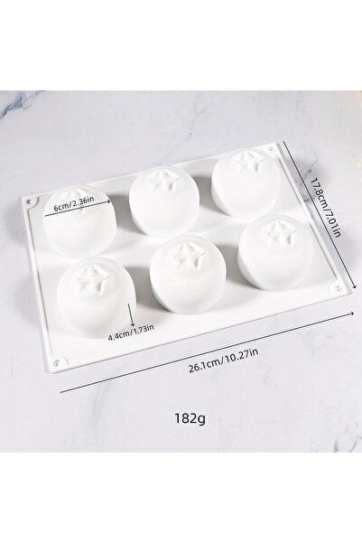 STARSTAR Six-compartment heat-resistant food-grade blueberry baking mold, non...
