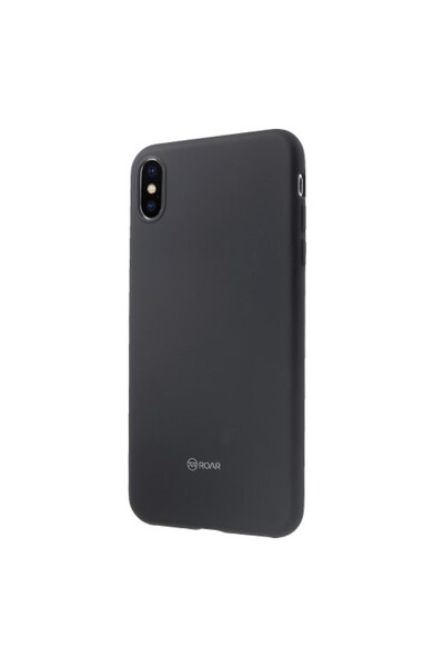 Roar Korea Ολοήμερη Ματ Θήκη Σιλικόνης για iPhone XS Max 6.5 ιντσών - Μαύρο