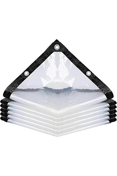 STARSTAR 2x2m Transparent Foldable Tarpaulin, Heavy Duty Waterproof Plant She...