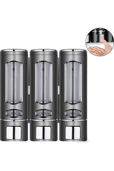 STARSTAR Wall-mounted soap dispenser, three-chamber shower soap dispenser, su...