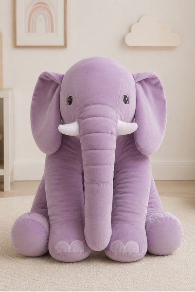 STORE24 My Sleeping Buddy Elephant - Large Squishy Plush Elephant - 85 cm - 100% Domestic Production