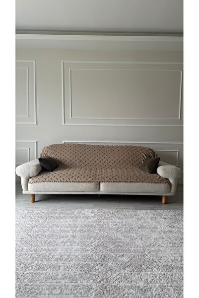 DİLETTO Home Bohemian Striped Tasseled Sofa Bed Sofa Cover 190X220